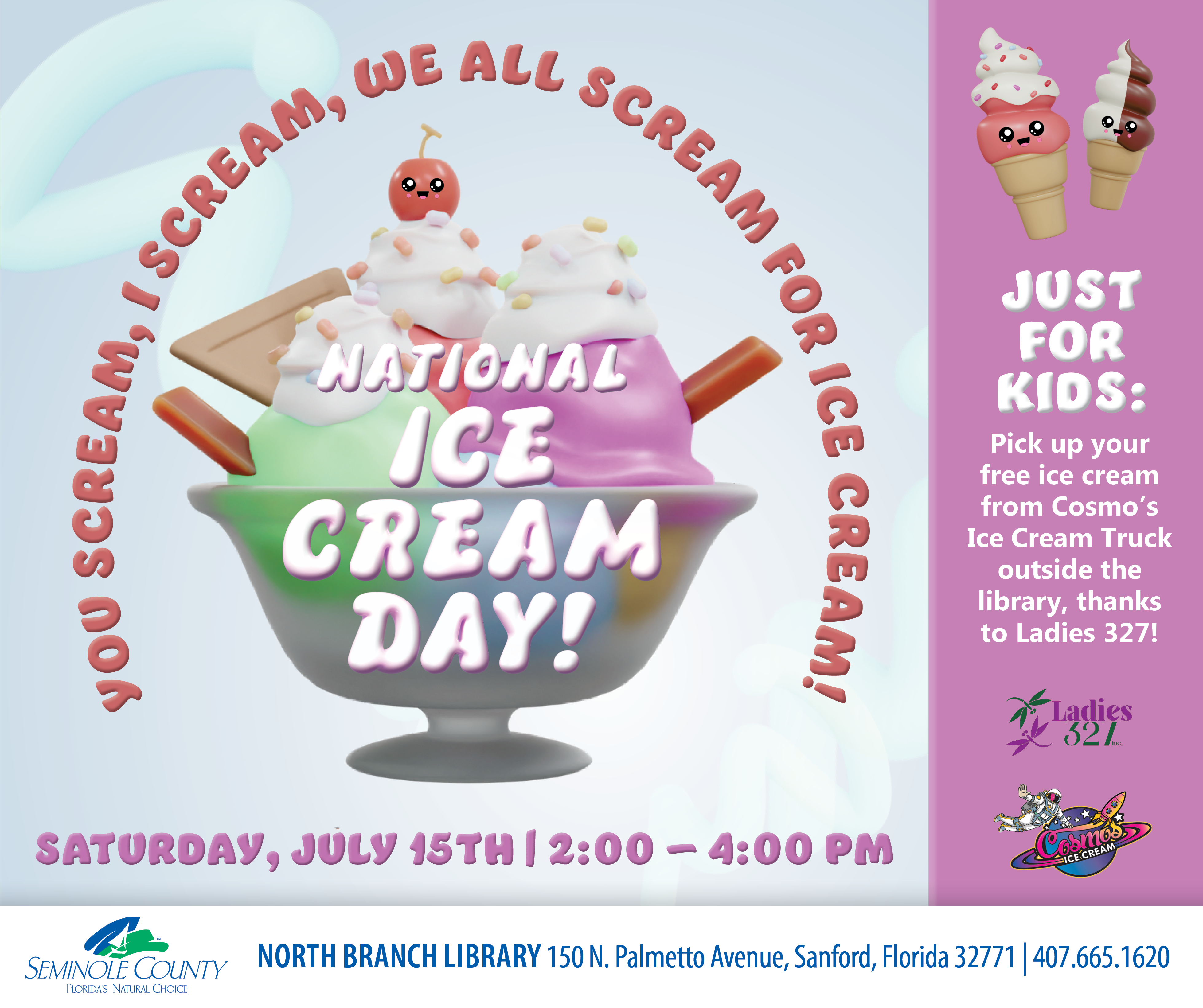 I scream, you screamwe ALL scream for ICE CREAM! Join us on Saturday, 9/2  from 11am-4pm for our Ice Cream Social & FREE Bike Wash! Come…