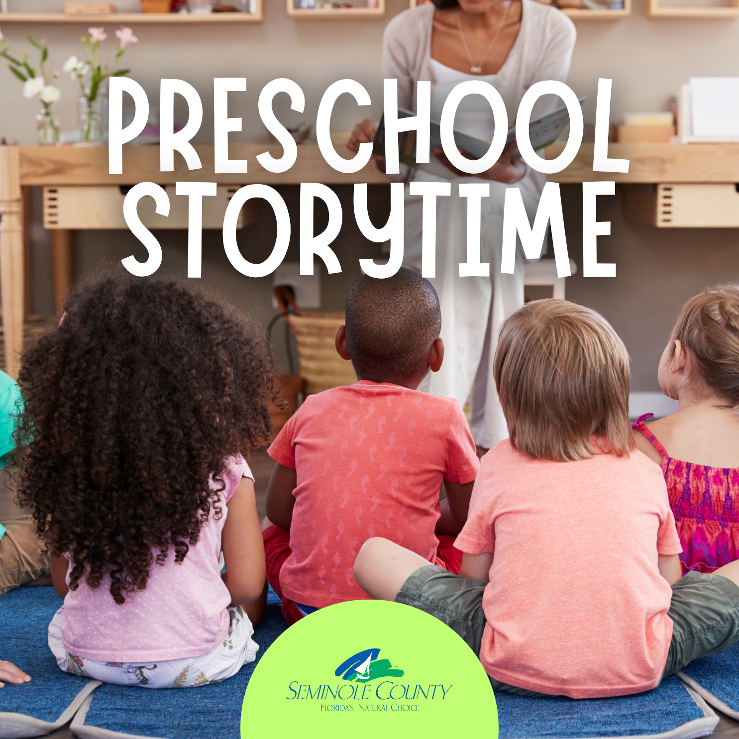 Preschool Storytime for kids ages 3-5 years