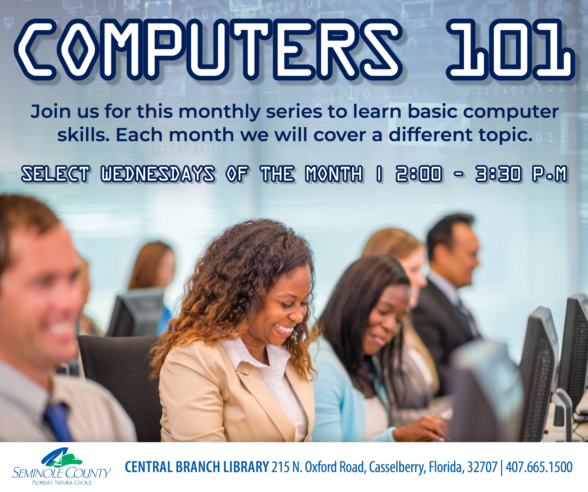 Computers 101 at Central Branch Library