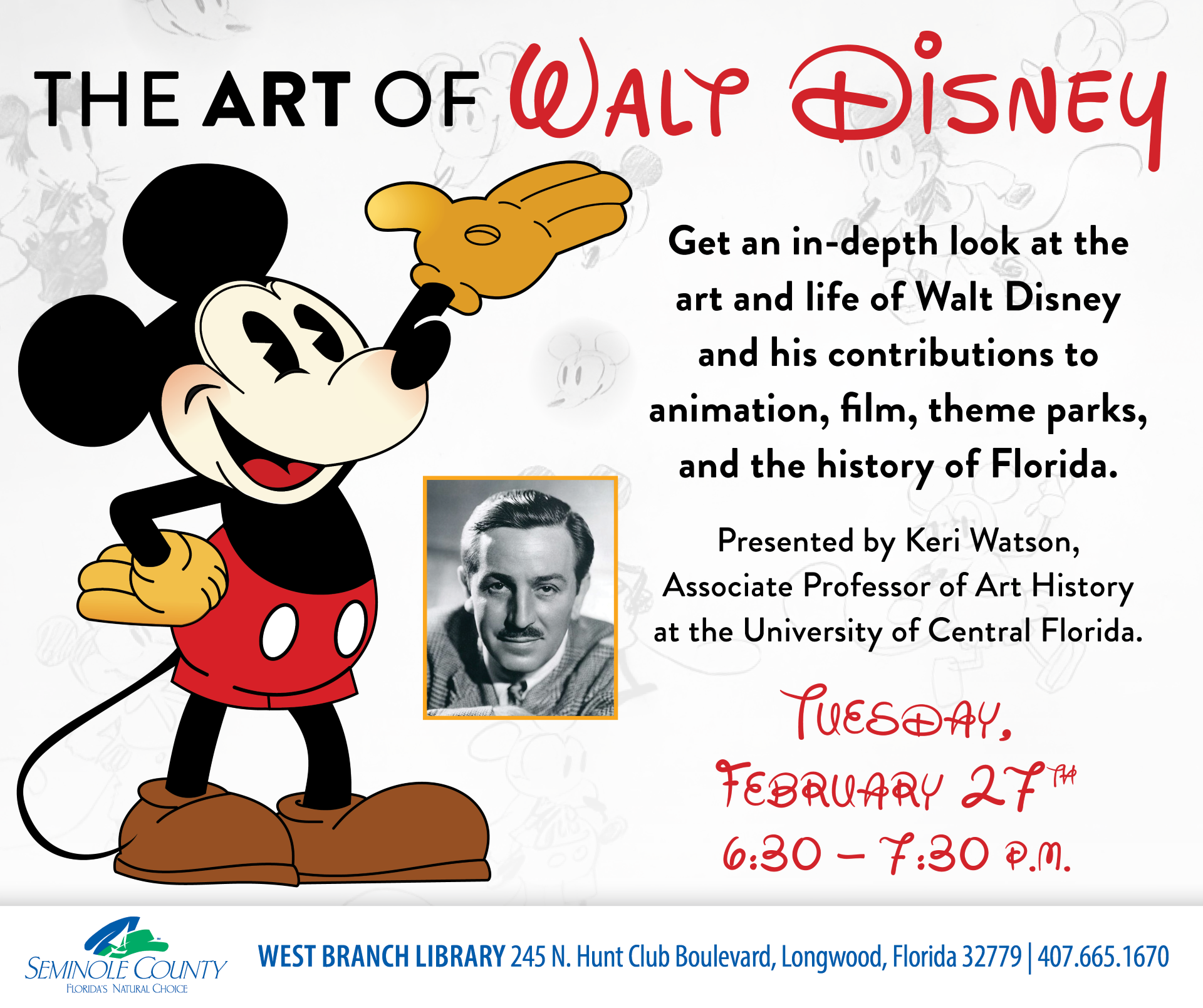 The Art of Walt Disney Program at West Branch Library
