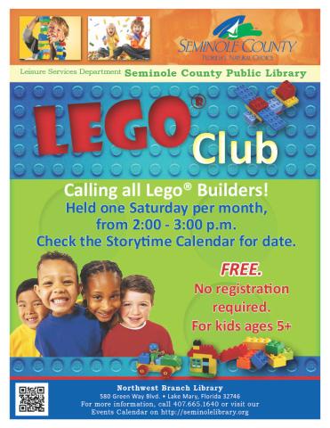 Lego Club - Northwest Branch Library