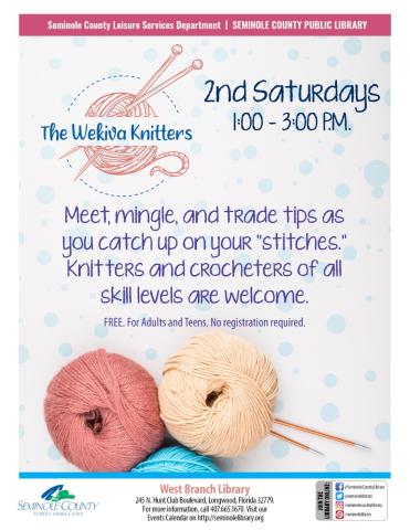 West Branch Wekiva Knitters Second Saturdays