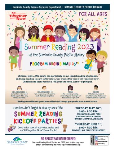 Summer Reading Program & Summer Reading Kickoff Parties