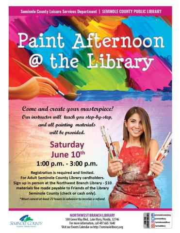 Saturday Paint Afternoon at Northwest Branch Library
