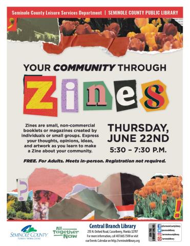 Your Community Through Zines Program at Central Branch Library
