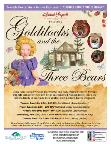 Stevens Puppets Presents: Goldilocks and the Three Bears
