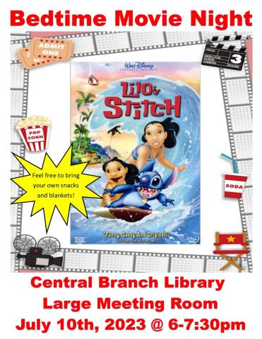 Lilo and Stitch Movie Program at Central Branch Library