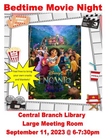 Encanto Movie Program at Central Branch Library