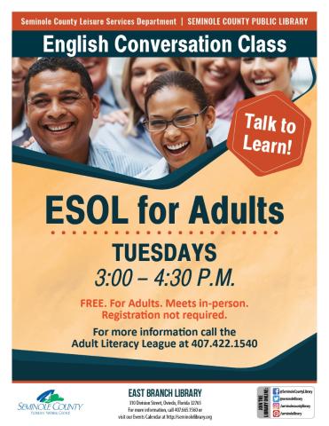 ESOL for Adults at East Branch Library