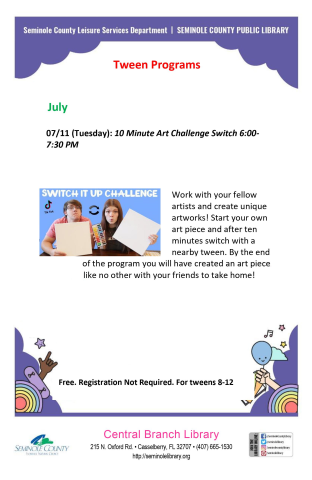 10 Minute Art Challenge Switch - Exclusively for Tweens (Ages 8-12)
