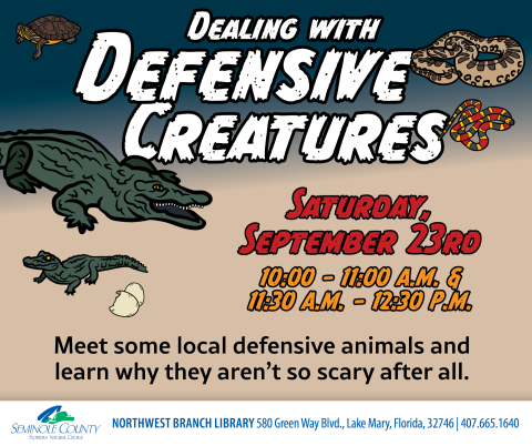 Dealing with Defensive Creatures Program at Northwest Branch Library