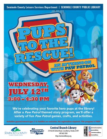 Pups to the Rescue - Central Branch Library