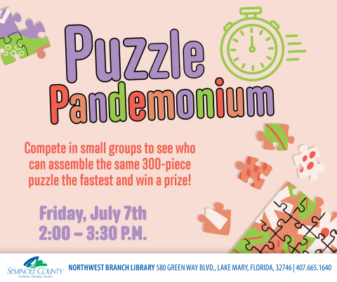 Puzzle Pandemonium Program at Northwest Branch Library