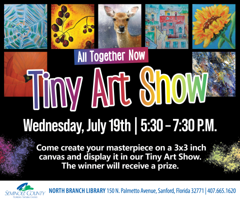 Tiny Art Show at North Branch Library