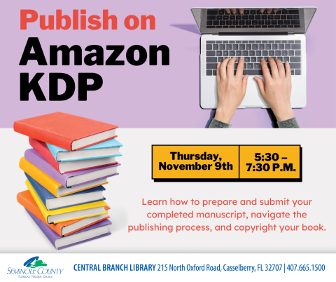 Publsh on Amazon KDP at Central Branch Library