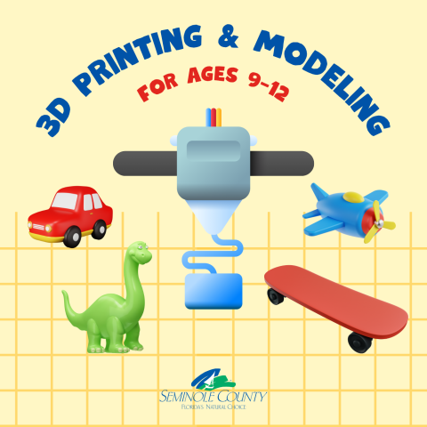 3D Printing & Modeling for Ages 9-12