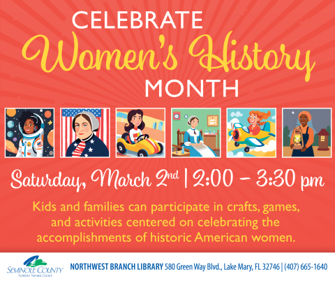 Celebrate Women's History Month - Northwest Branch Library