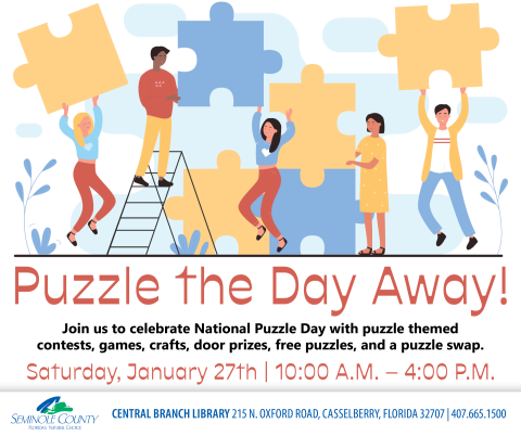 Puzzle the Day Away Program at Central Branch Library