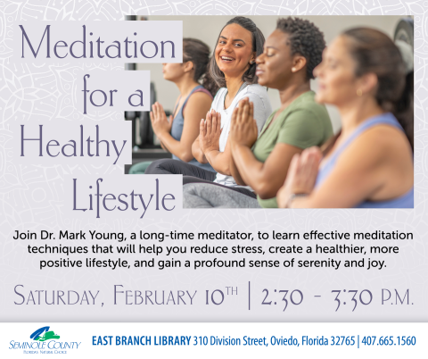 Meditation for a Healthy Lifestyle program at East Branch Library