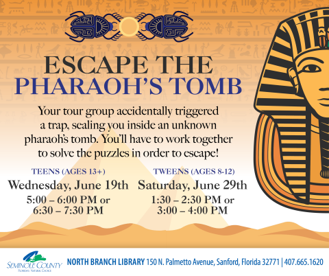 Escape the Pharaoh's Tomb for Tweens - North