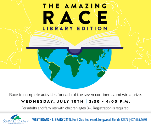 The Amazing Race: Library Edition Program at West Branch Library