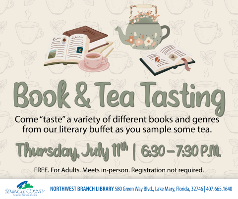 Book & Tea Tasting program at Northwest Branch Library
