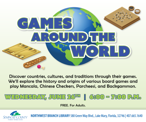 Games Around the World program at Northwest Branch Library