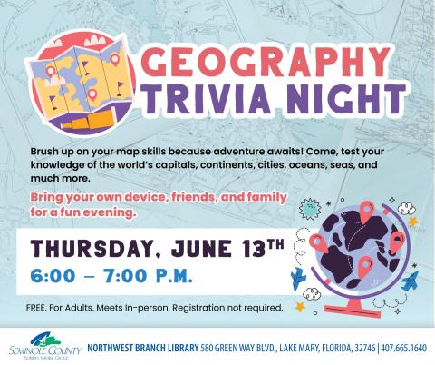 Geography Trivia Night at Northwest Branch Library