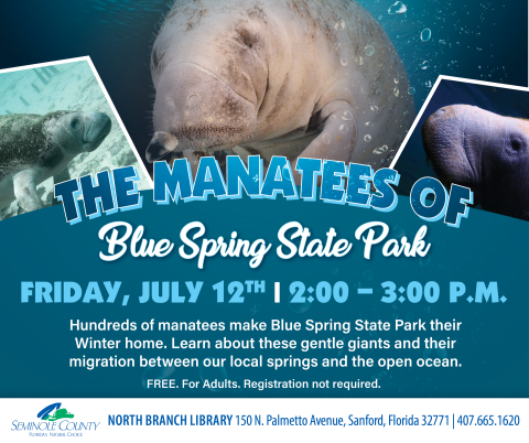 The Manatees of Blue Springs State Park program at North Branch Library