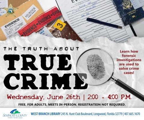 The Truth About True Crime Program at West Branch Library