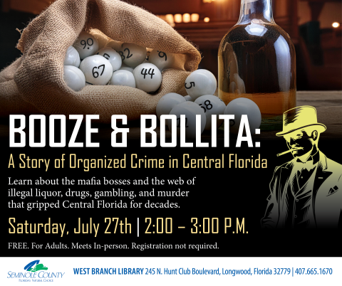 Booze & Bollita program at West Branch Library