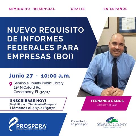 Prospera Small Business Seminar at Central Branch Library