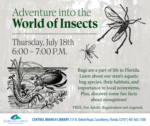 Adventure into the World of Insects program at Central Branch Library