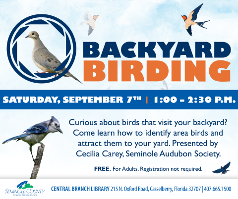 Backyard Birding program at Central Branch Library