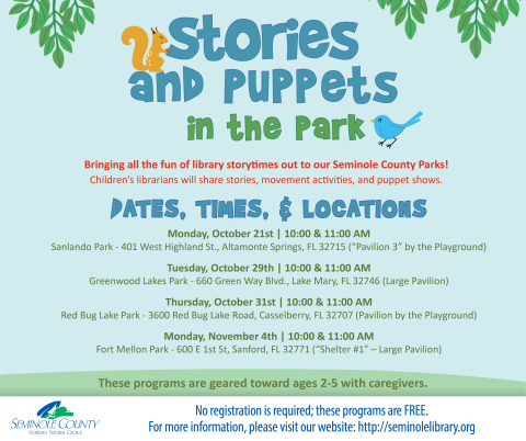 Stories and Puppets in the Park