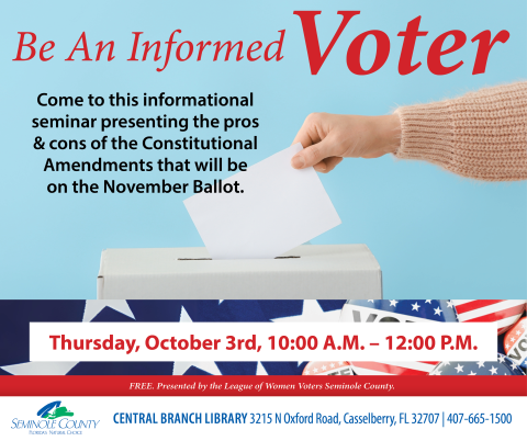 Be An Informed Voter Program Image 