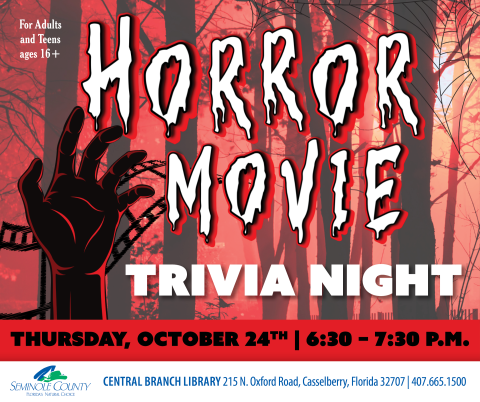 Horror Movie Trivia Night at Central Branch Library