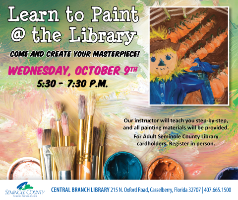 Learn to Paint program at Central Branch Library