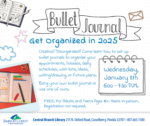 Bullet Journals program at Central Branch Library