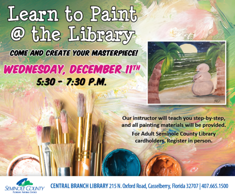 Learn to Paint program at Central Branch Library