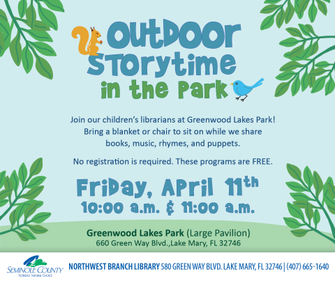 Outdoor Storytime at the Park