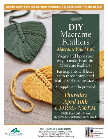 DIY Macrame Feathers Flyer