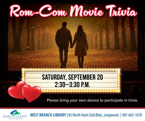 Rom-Com Trivia Flyer