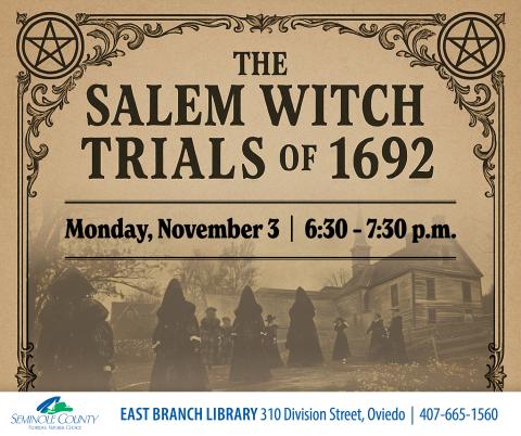 Salem Witch Trials of 1692 Flyer