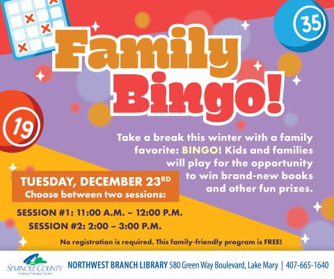 Family Bingo - Northwest