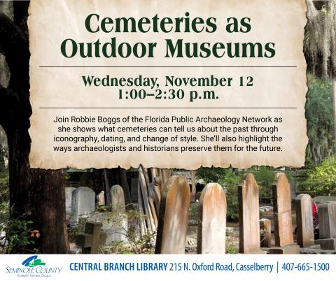 Cemeteries as Outdoor Museums Flyer