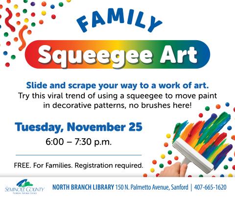 Squeegee art flyer