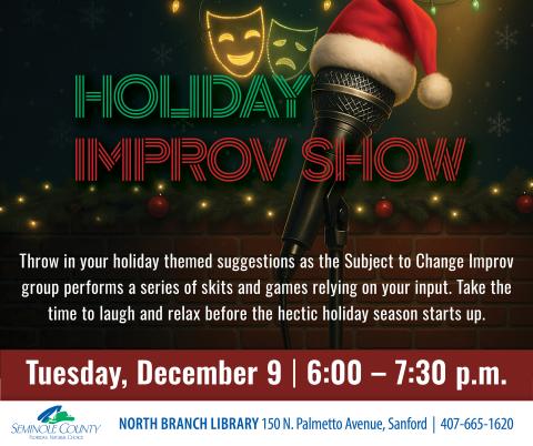 Holiday Improv Show flyer