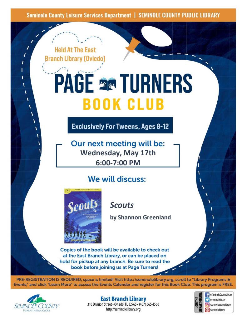 Page Turners Book Club - Scouts