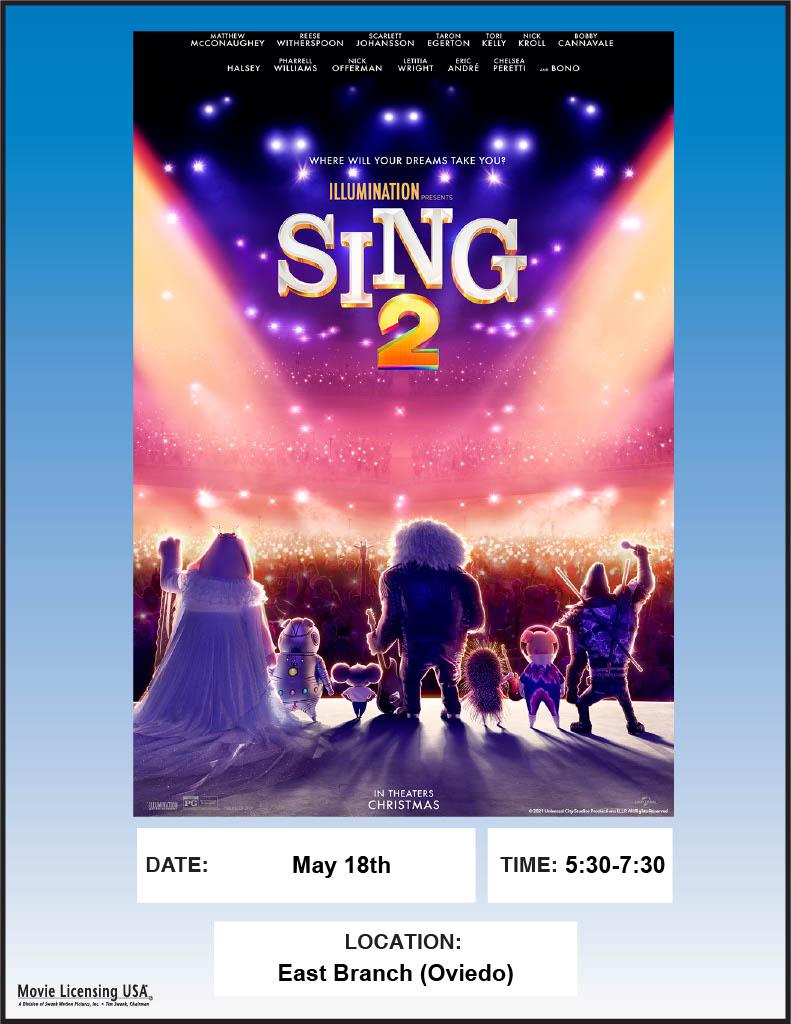 Family Movie Sing 2 at East Branch Library